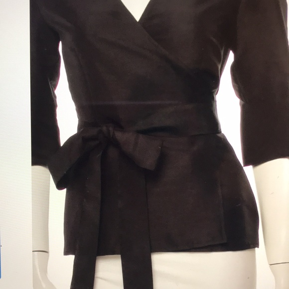 - Diane Von Furstenberg black Silk Top - Picture 4 of 6